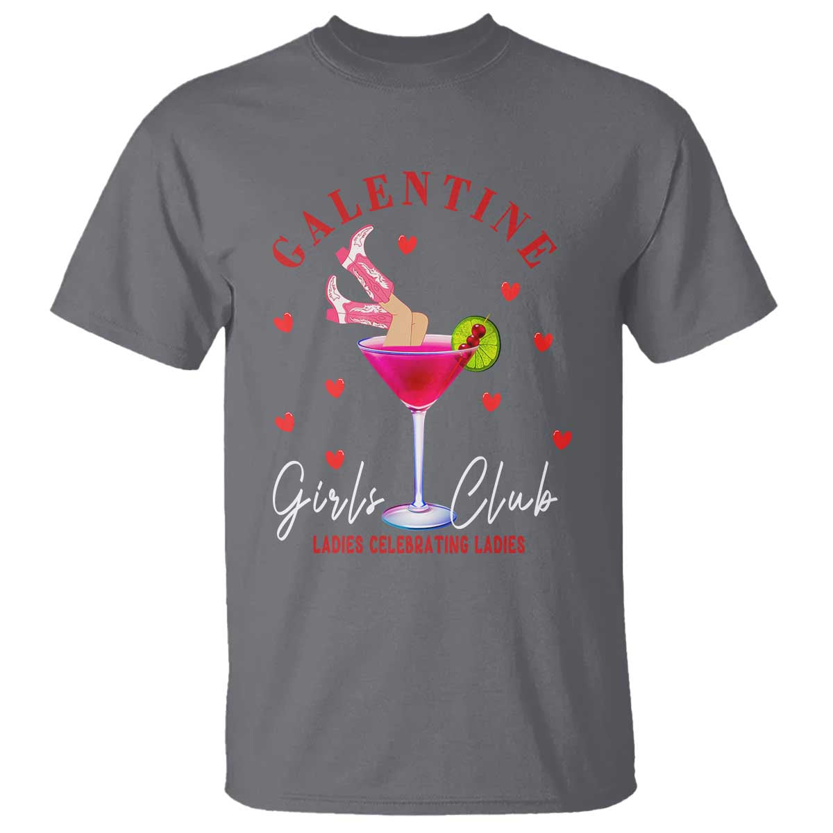 Funny Galentine's Day T Shirt Galentine Girls Club Ladies Celebrating Ladies