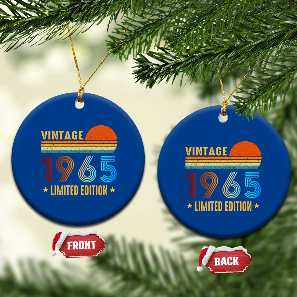 Funny Birthday Ceramic Ornament Vintage 1965 Limited Edition Bday Party - Wonder Print Shop