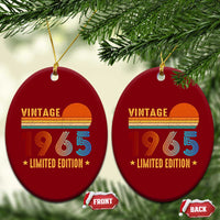 Funny Birthday Ceramic Ornament Vintage 1965 Limited Edition Bday Party - Wonder Print Shop
