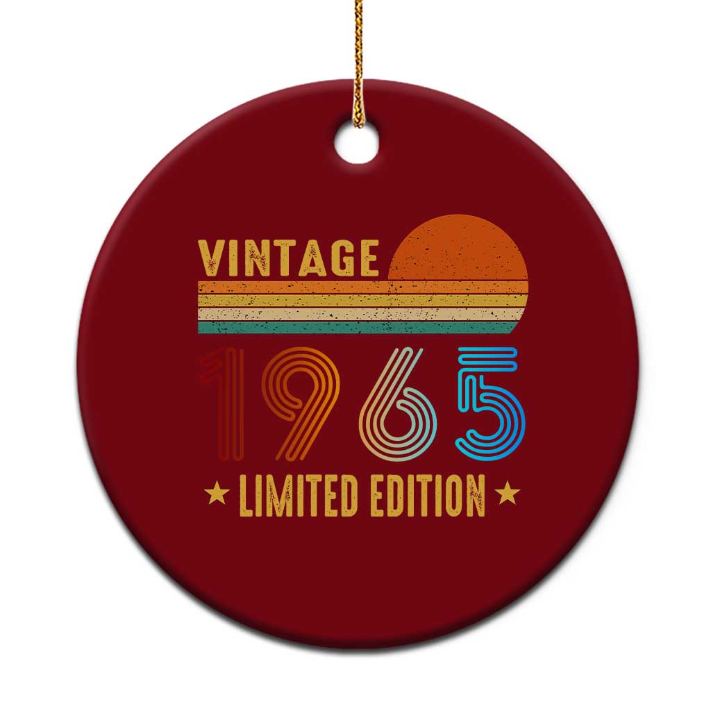 Funny Birthday Ceramic Ornament Vintage 1965 Limited Edition Bday Party - Wonder Print Shop