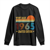 Funny Birthday Long Sleeve Shirt Vintage 1965 Limited Edition Bday Party