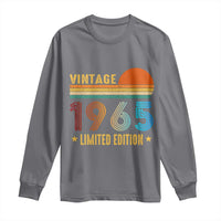 Funny Birthday Long Sleeve Shirt Vintage 1965 Limited Edition Bday Party