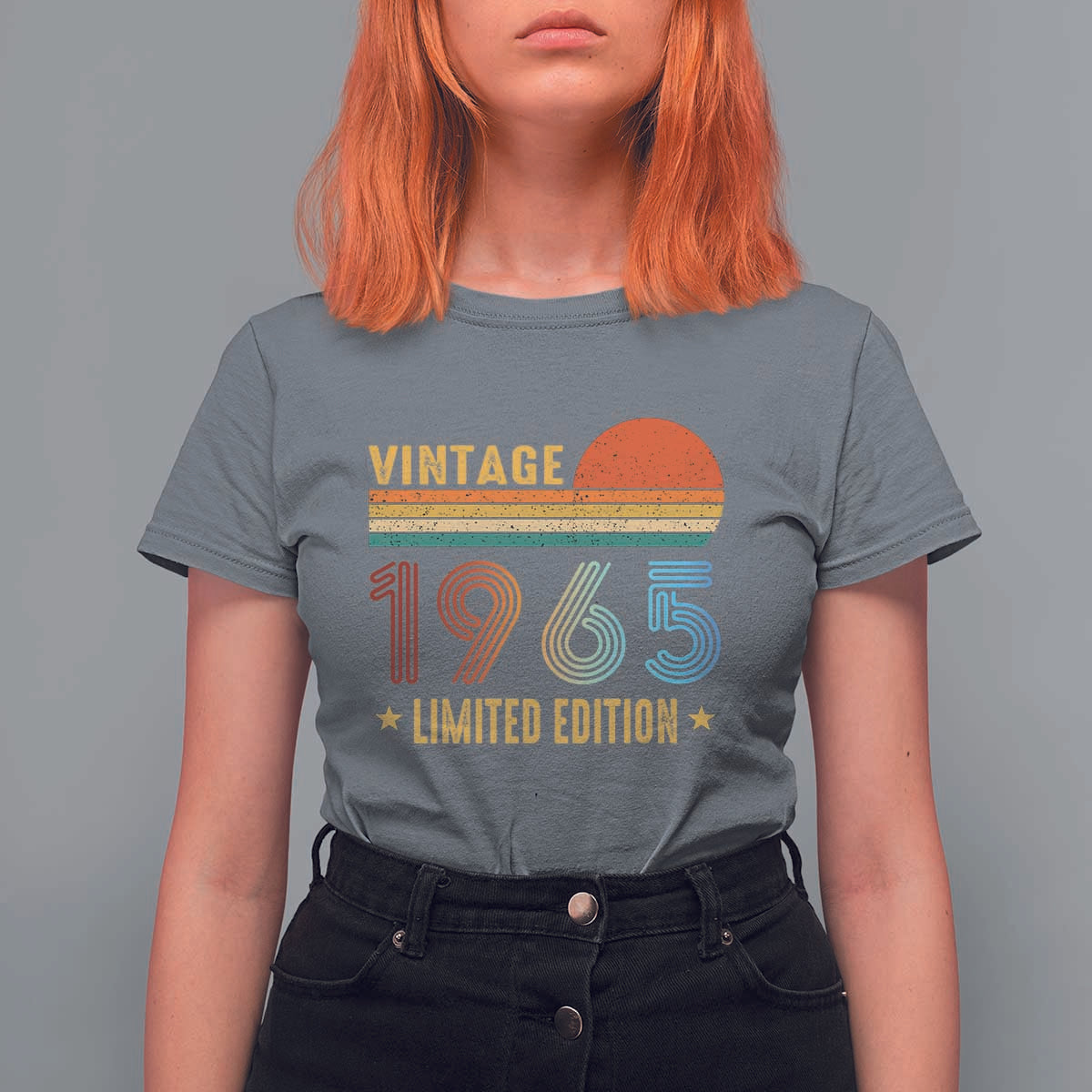 Funny Birthday T Shirt For Women Vintage 1965 Limited Edition Bday Party