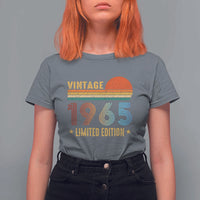 Funny Birthday T Shirt For Women Vintage 1965 Limited Edition Bday Party