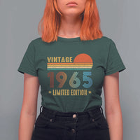 Funny Birthday T Shirt For Women Vintage 1965 Limited Edition Bday Party