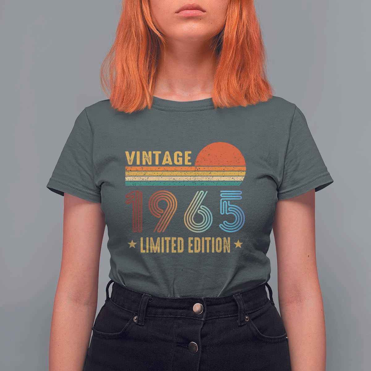 Funny Birthday T Shirt For Women Vintage 1965 Limited Edition Bday Party