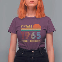 Funny Birthday T Shirt For Women Vintage 1965 Limited Edition Bday Party