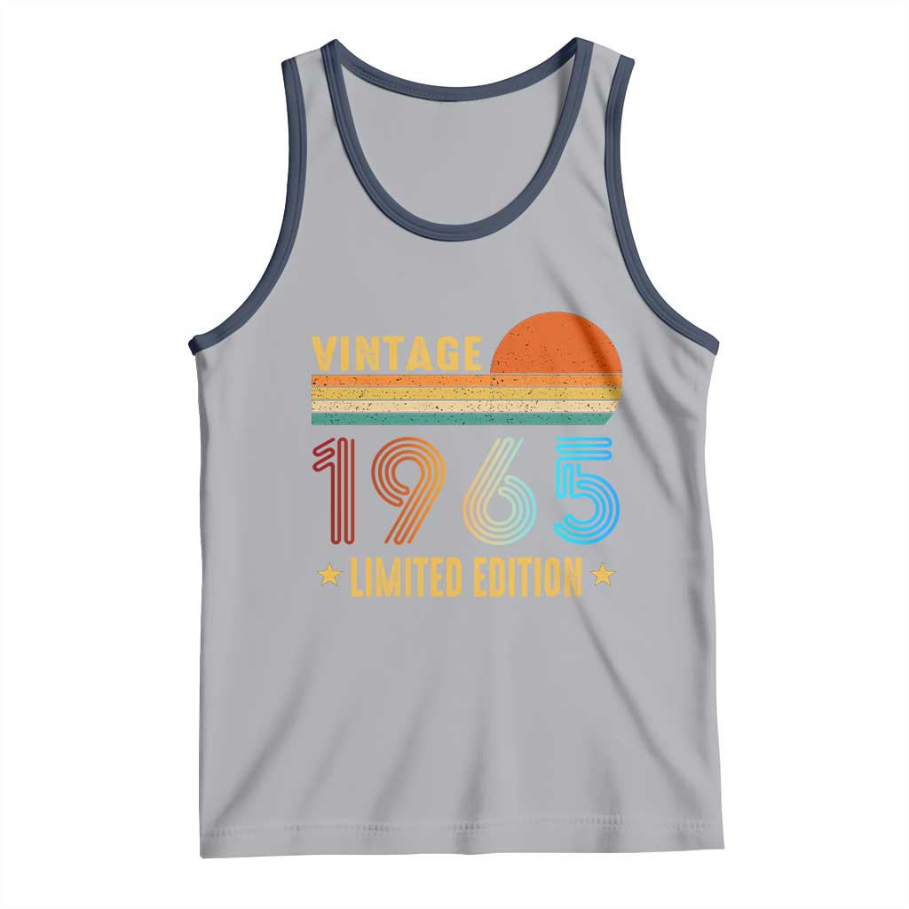 Funny Birthday Tank Top Vintage 1965 Limited Edition Bday Party