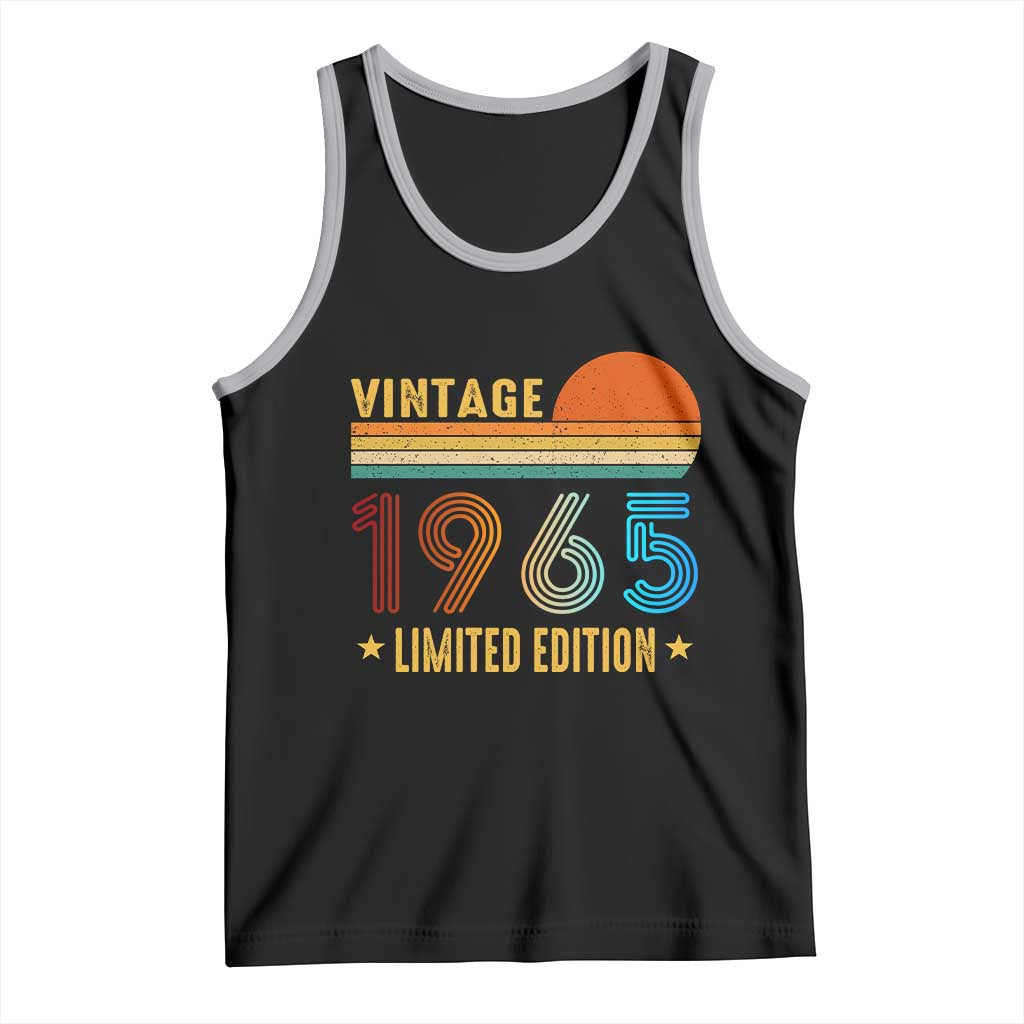Funny Birthday Tank Top Vintage 1965 Limited Edition Bday Party