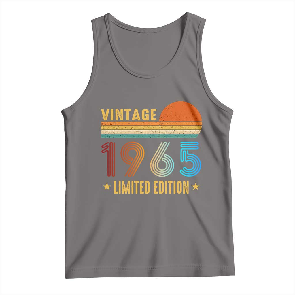 Funny Birthday Tank Top Vintage 1965 Limited Edition Bday Party