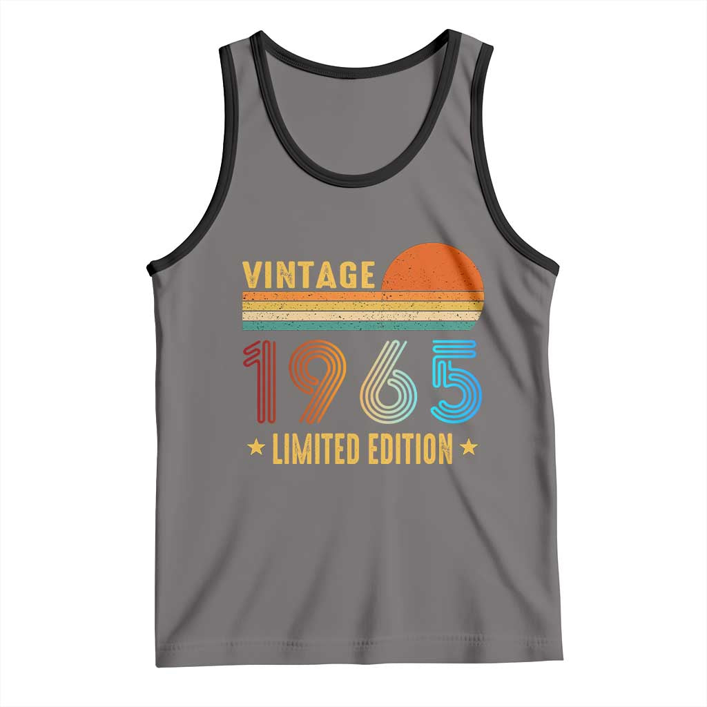 Funny Birthday Tank Top Vintage 1965 Limited Edition Bday Party