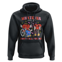 Funny Fall Physical Therapy Valentine's Day Hoodie Whatever You Do Don't Fall For Me Nurse