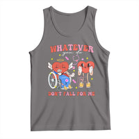 Funny Fall Physical Therapy Valentine's Day Tank Top Whatever You Do Don't Fall For Me Nurse
