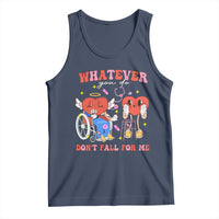 Funny Fall Physical Therapy Valentine's Day Tank Top Whatever You Do Don't Fall For Me Nurse