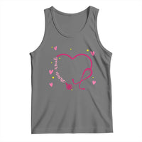 Personalized Valentine's Day Nursing Tank Top Custom Name Nurse Doctor Heart Stethoscope