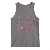 Personalized Valentine's Day Nursing Tank Top Custom Name Nurse Doctor Heart Stethoscope