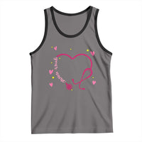 Personalized Valentine's Day Nursing Tank Top Custom Name Nurse Doctor Heart Stethoscope