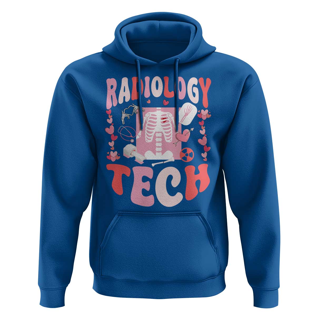 Funny Radiology Tech Valentine's Day Hoodie Rad Tech Nurse Xray Hearts