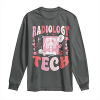 Funny Radiology Tech Valentine's Day Long Sleeve Shirt Rad Tech Nurse Xray Hearts