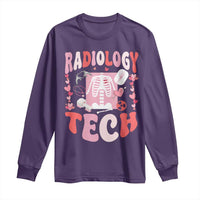 Funny Radiology Tech Valentine's Day Long Sleeve Shirt Rad Tech Nurse Xray Hearts