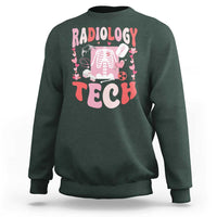 Funny Radiology Tech Valentine's Day Sweatshirt Rad Tech Nurse Xray Hearts