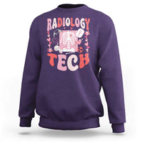 Funny Radiology Tech Valentine's Day Sweatshirt Rad Tech Nurse Xray Hearts