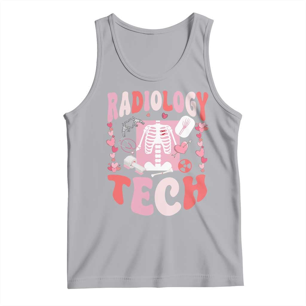 Funny Radiology Tech Valentine's Day Tank Top Rad Tech Nurse Xray Hearts