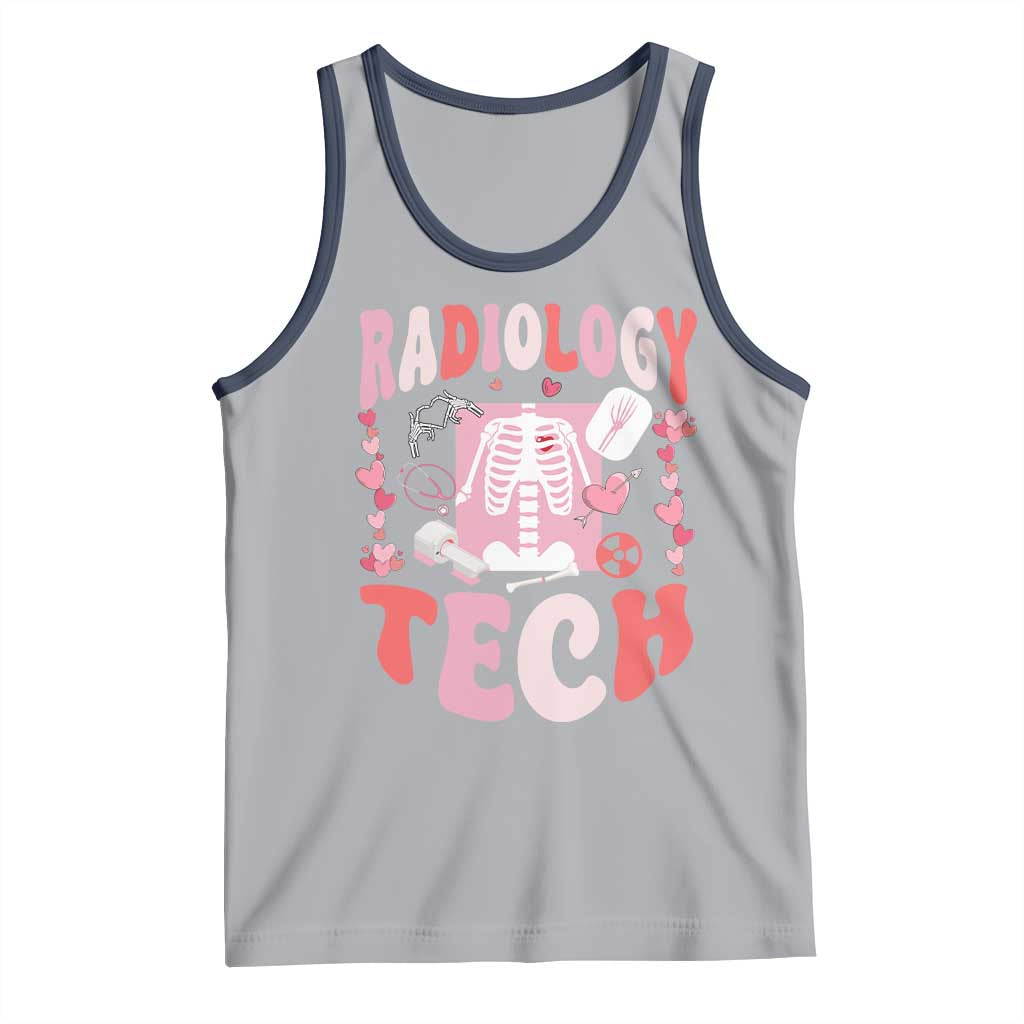 Funny Radiology Tech Valentine's Day Tank Top Rad Tech Nurse Xray Hearts