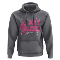 Funny Fall Physical Therapy Valentine's Day Hoodie Don't Fall For Me Fall Prevention Nurse