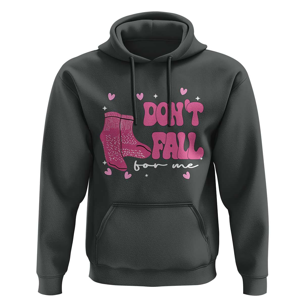 Funny Fall Physical Therapy Valentine's Day Hoodie Don't Fall For Me Fall Prevention Nurse