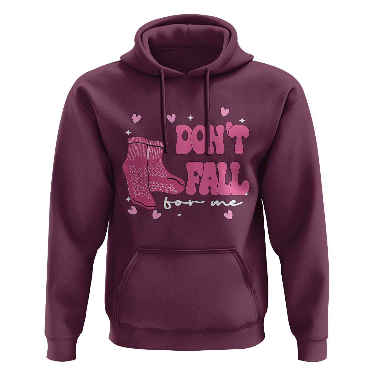 Funny Fall Physical Therapy Valentine's Day Hoodie Don't Fall For Me Fall Prevention Nurse