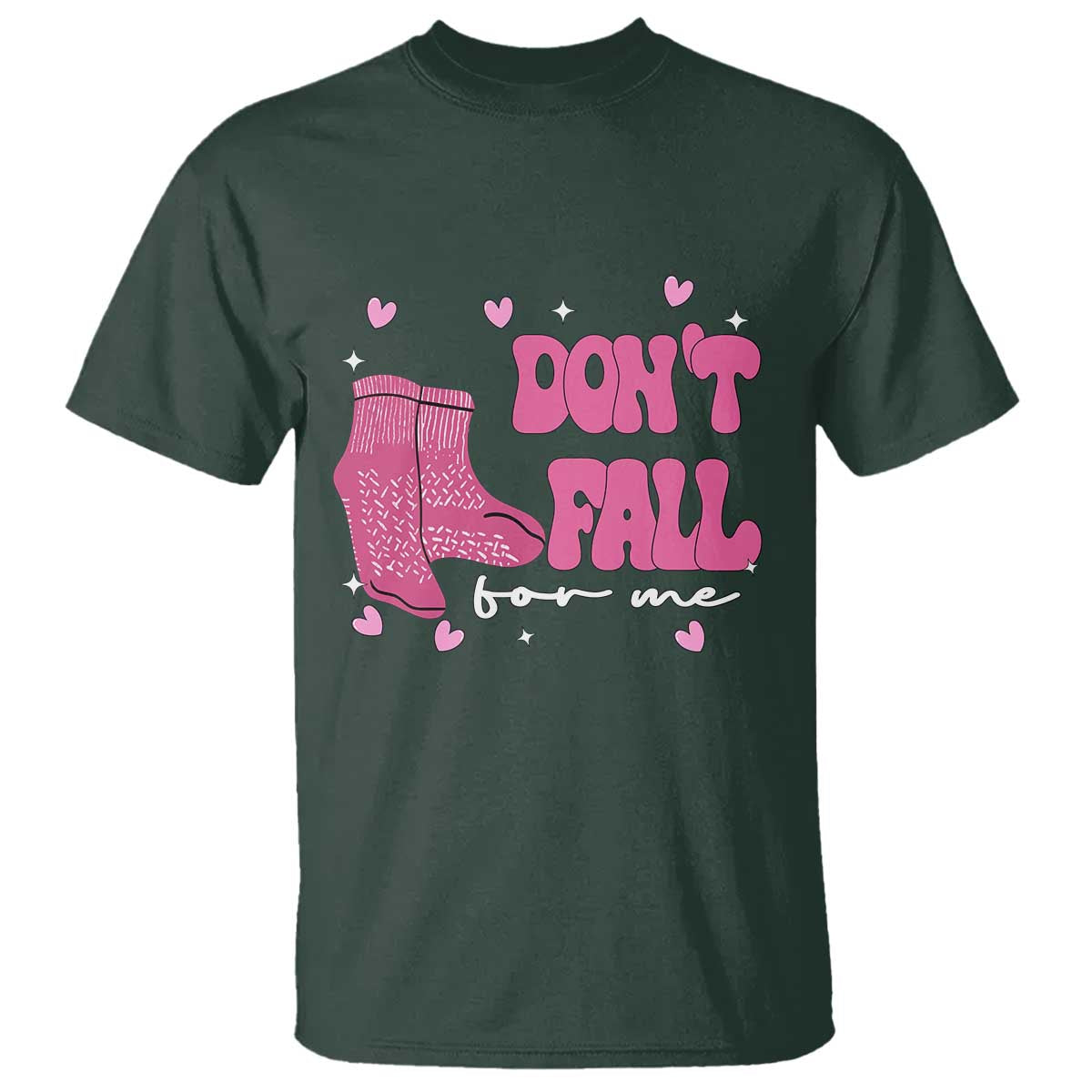 Funny Fall Physical Therapy Valentine's Day T Shirt Don't Fall For Me Fall Prevention Nurse