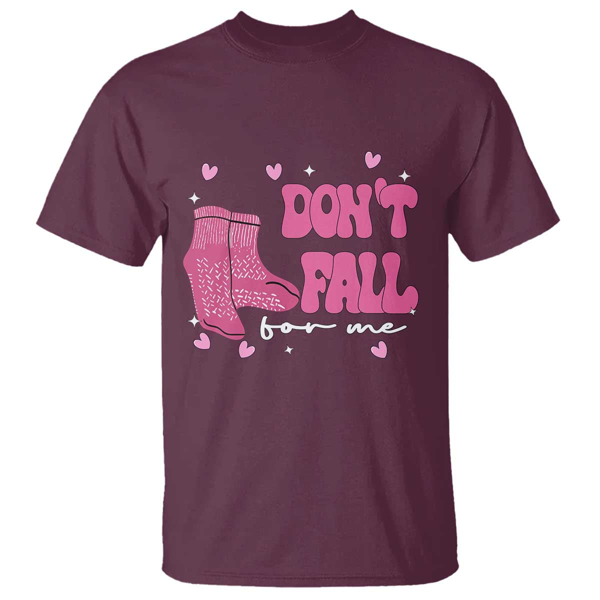 Funny Fall Physical Therapy Valentine's Day T Shirt Don't Fall For Me Fall Prevention Nurse