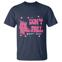 Funny Fall Physical Therapy Valentine's Day T Shirt Don't Fall For Me Fall Prevention Nurse