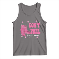 Funny Fall Physical Therapy Valentine's Day Tank Top Don't Fall For Me Fall Prevention Nurse