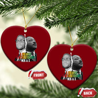 Martin Luther King Malcolm X Ceramic Ornament A Dreamer A Revolutionary Black Leaders
