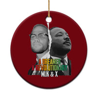Martin Luther King Malcolm X Ceramic Ornament A Dreamer A Revolutionary Black Leaders