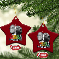 Martin Luther King Malcolm X Ceramic Ornament A Dreamer A Revolutionary Black Leaders