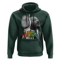 Martin Luther King Malcolm X Hoodie A Dreamer A Revolutionary Black Leaders
