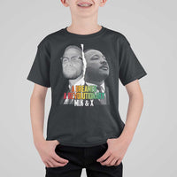 Martin Luther King Malcolm X T Shirt For Kid A Dreamer A Revolutionary Black Leaders