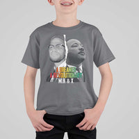 Martin Luther King Malcolm X T Shirt For Kid A Dreamer A Revolutionary Black Leaders