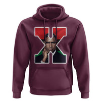 Malcolm X Black History Month Black Liberation Flag Hoodie
