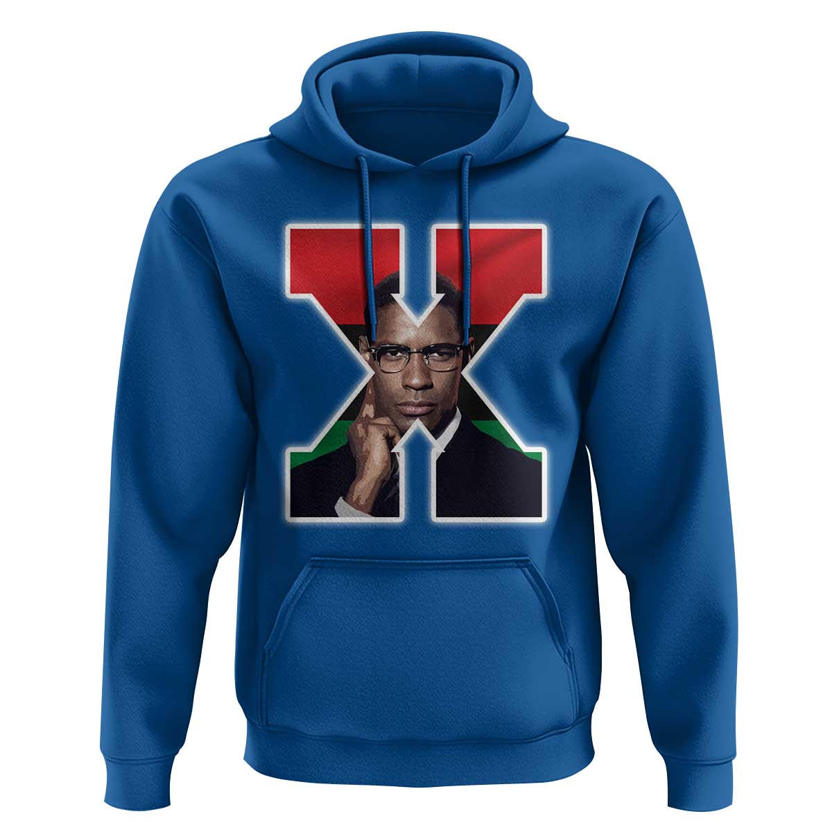 Malcolm X Black History Month Black Liberation Flag Hoodie