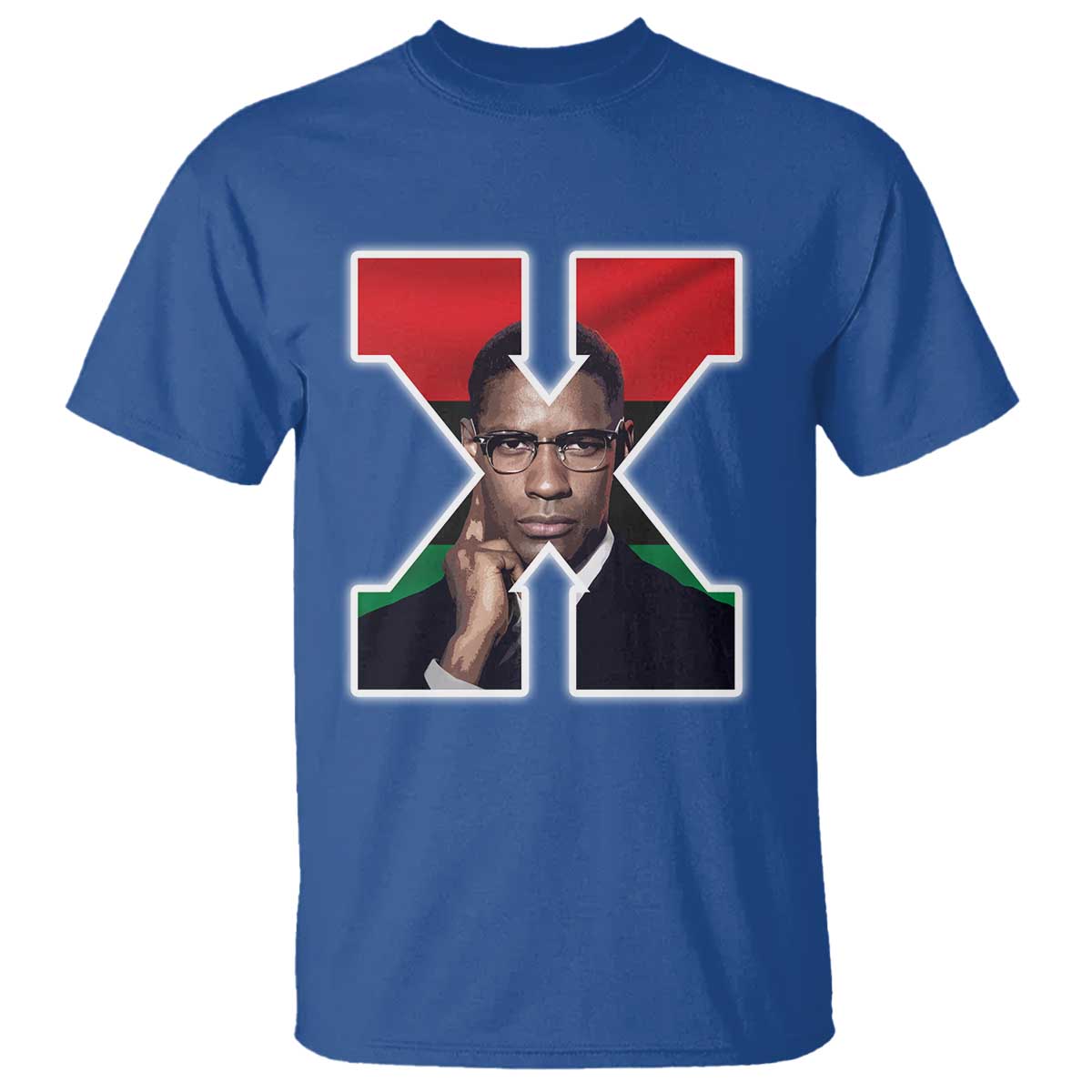 Malcolm X Black History Month Black Liberation Flag T Shirt