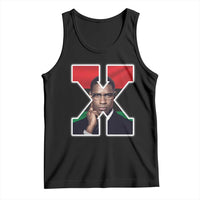 Malcolm X Black History Month Black Liberation Flag Tank Top