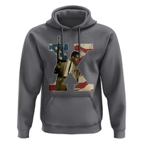Malcolm X Hoodie Black History Leaders American Flag