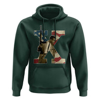 Malcolm X Hoodie Black History Leaders American Flag