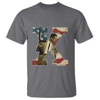 Malcolm X T Shirt Black History Leaders American Flag