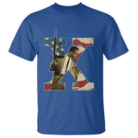 Malcolm X T Shirt Black History Leaders American Flag