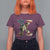 Malcolm X T Shirt For Women Black History Leaders American Flag